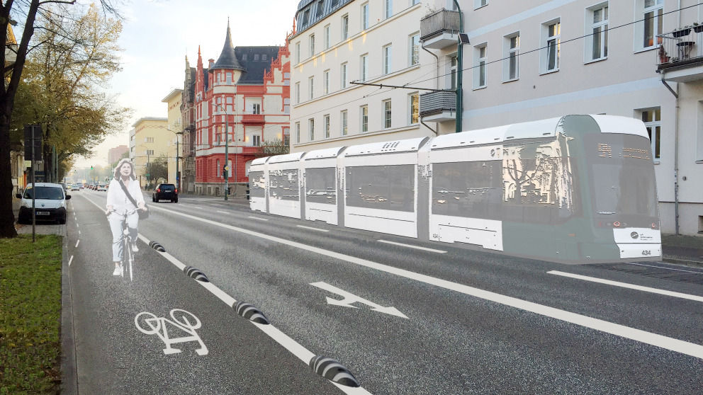 Der neue Radweg an der Zeppelinstraße kommt bei vielen gut an.